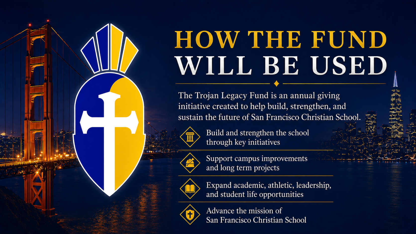 How the Fund Will Be Used — The Trojan Legacy Fund